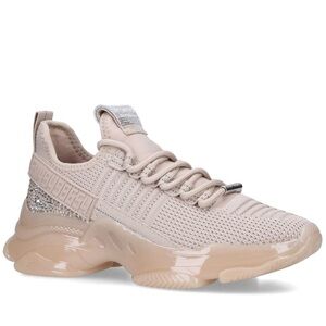 STEVE MADDEN Maxilla-R Tan Bling Platform Sneakers Size 8